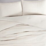 Cococozy, Juego de Edredón, Modelo Boucle, Tamaño King, Color Blanco