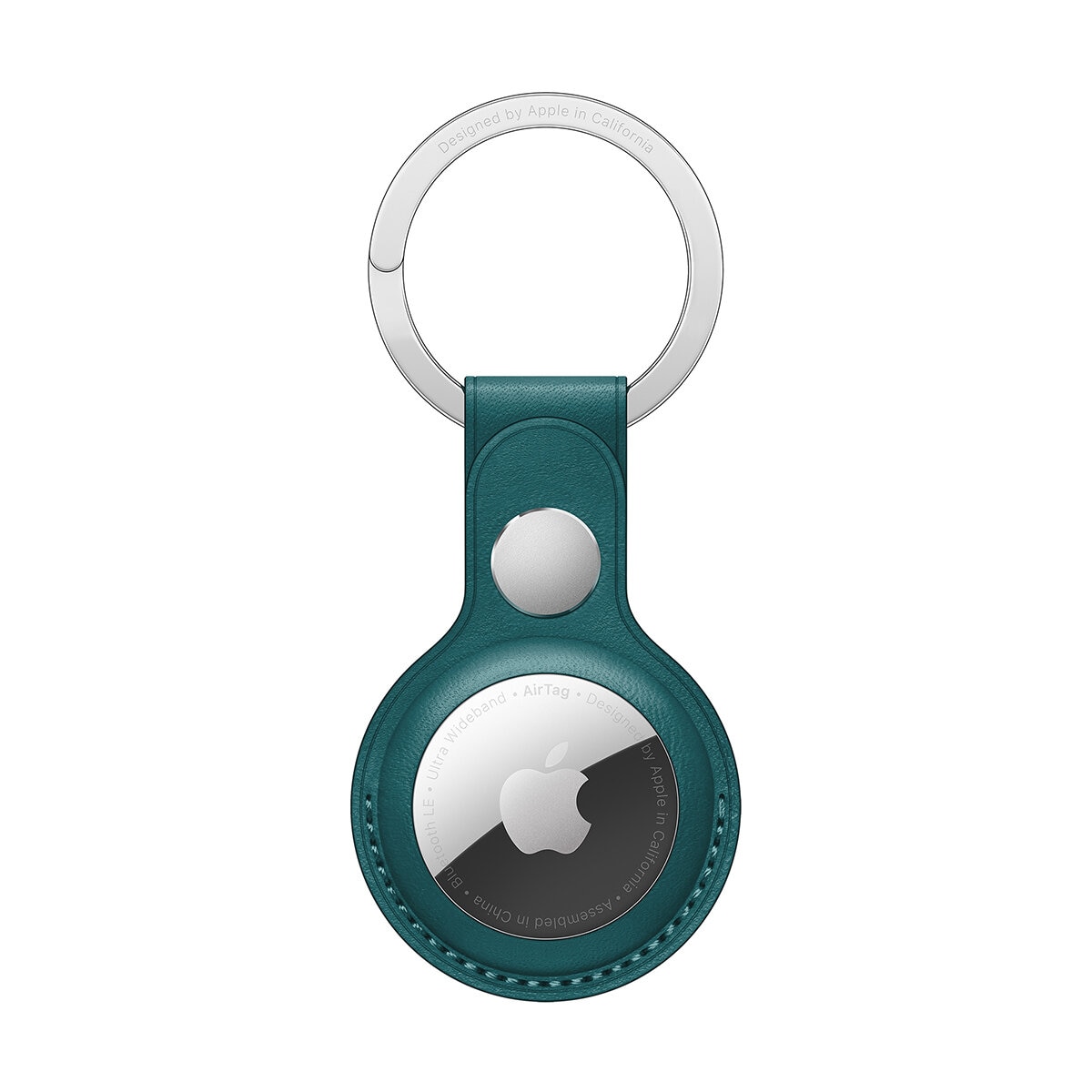 Apple Llavero de piel para el AirTag Verde Pino