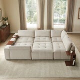 Aiden & Ivy, Paige, Seccional Modular de 6 Piezas con Otomano