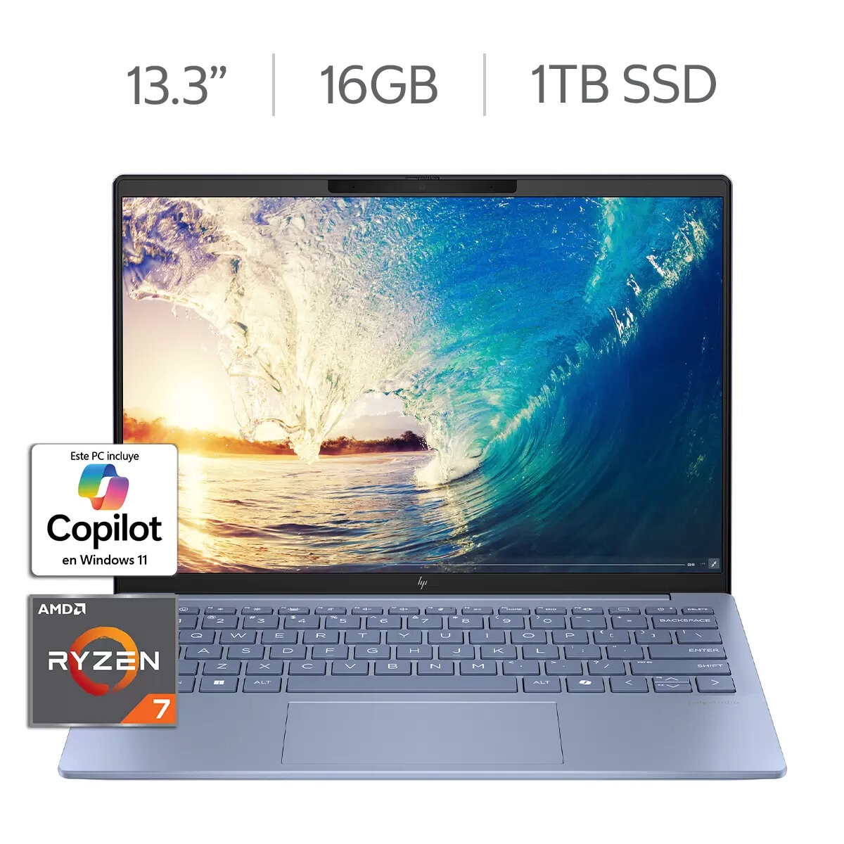 HP Pavilion Aero 13-bg0000la 13.3" Full HD+ AMD Ryzen 7 16GB 1TB SSD