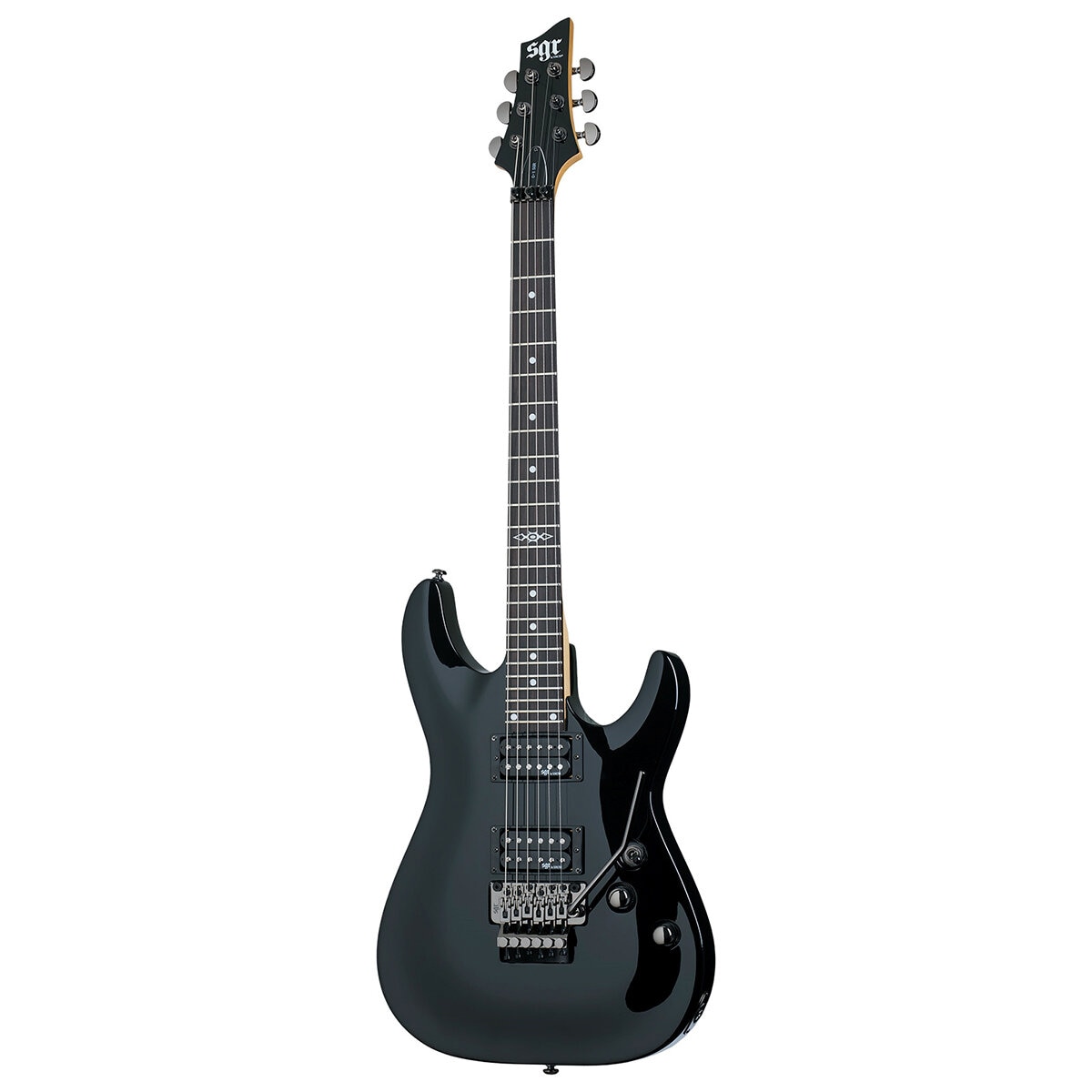 SGR By Schecter Guitarra Eléctrica C-1 FR Negro