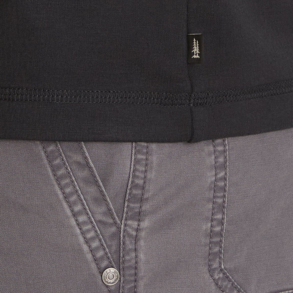 G.H. Bass Playera para Caballero Negro Mediana