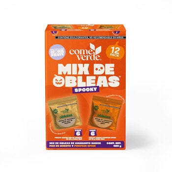 Come Verde Mix de Obleas Sabor Pan de Muerto y Calabaza 480 g