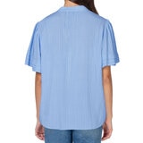 Well Worn Blusa para Dama Azul Extra Grande