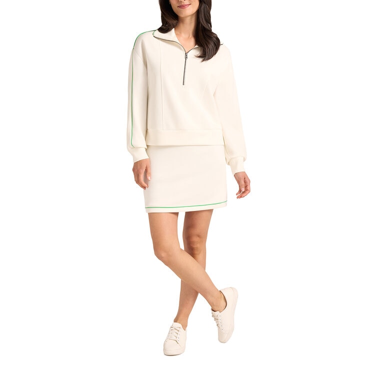 Max & Mia Set Sudadera con Falda Short para Dama Beige Extra Grande Max & Mia Set Sudadera con Falda Short para Dama Beige Extra Grande