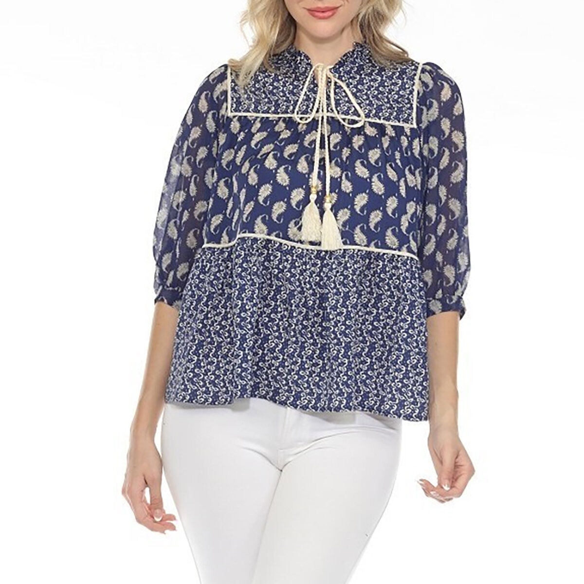 Rain and Rose Blusa para Dama Azul Extra Grande