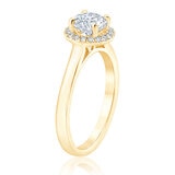 e Compromiso, Diamantes 1.10ctw, Oro Amarillo de 14K