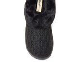 Dearfoams Pantufla para Dama Negro Chica (23 cm / 23.5 cm)