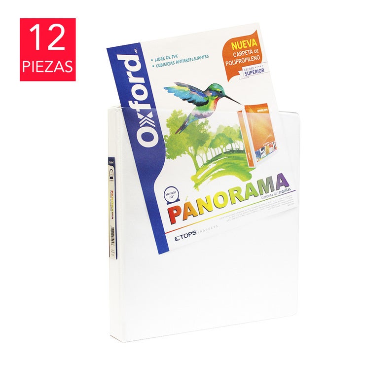 Oxford Carpeta de Polipropileno12 Piezas Oxford Carpeta de Polipropileno12 Piezas