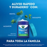 Vick VapoRub Alcanfor, Mentol, Aceite de Eucalipto 3 pzas de 100 g