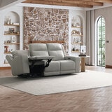 Simon Li Furniture, Sofá Reclinable de Piel con Sistema Eléctrico