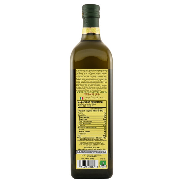 Kirkland Signature Aceite de Oliva Extra Virgen Toscano 1 l