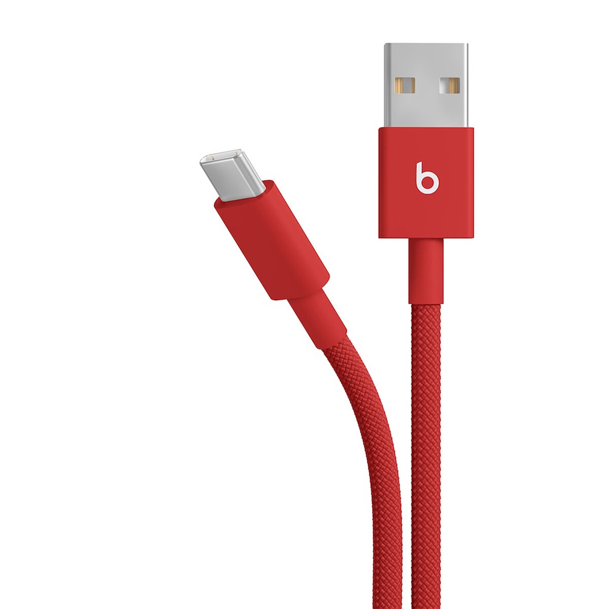 Apple Beats Cable Trenzado de Carga USB-A a USB-C Rojo Fugaz