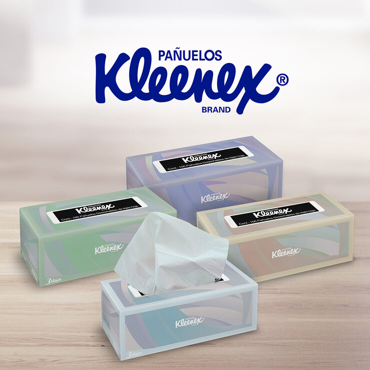 Kleenex Pañuelo Triple Hoja 8 cajas con 100 pzas