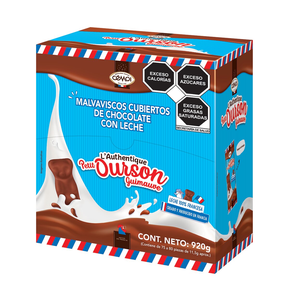 Cemoi Malvaviscos Cubiertos de Chocolate con Leche 920 g