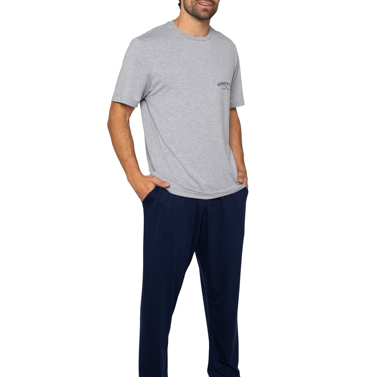 Kenneth Cole Pijama para Caballero Gris Chica Kenneth Cole Pijama para Caballero Gris Chica