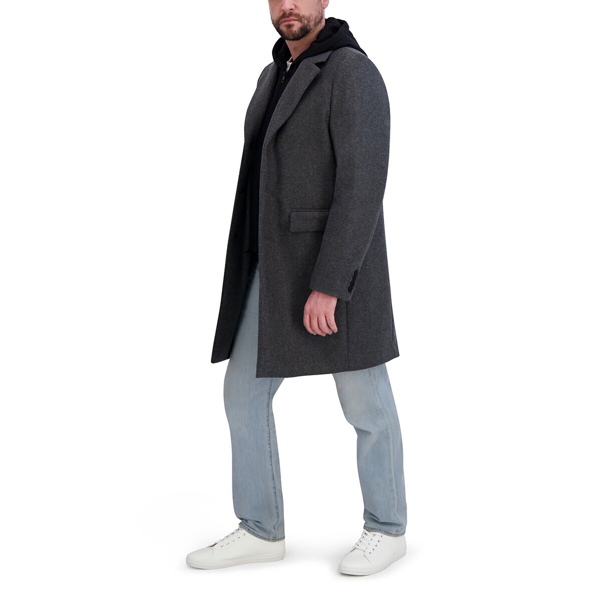 DKNY Abrigo para Caballero Gris Mediana DKNY Abrigo para Caballero Gris Mediana