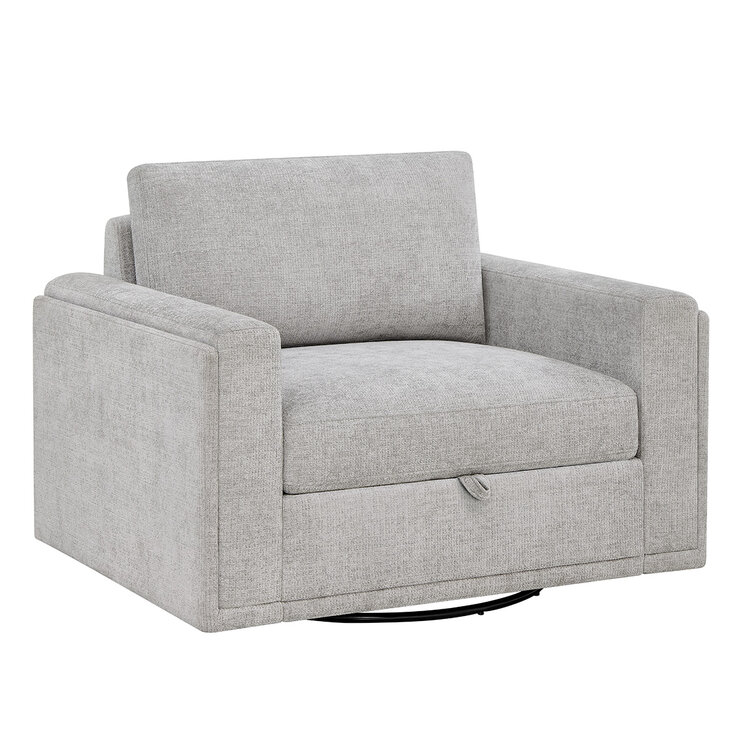 Thomasville, Sillón Giratorio Extragrande con Almacenamiento