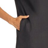 Matty M Vestido Tipo Lino para Dama Negro Mediana