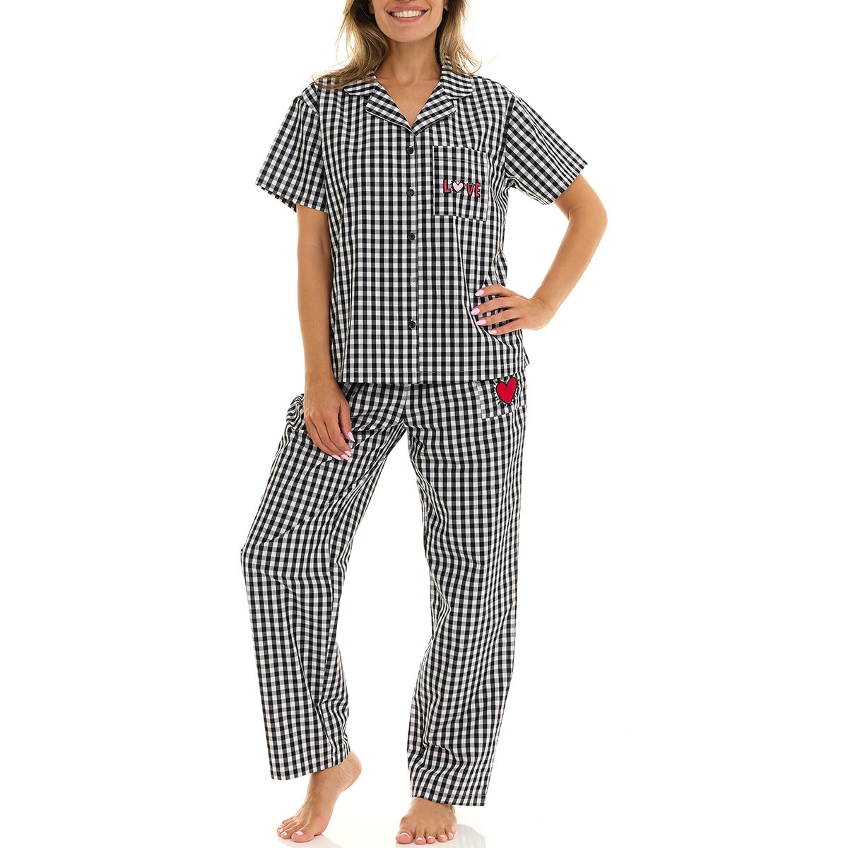 Keith Haring Pijama para Dama Negro Mediana