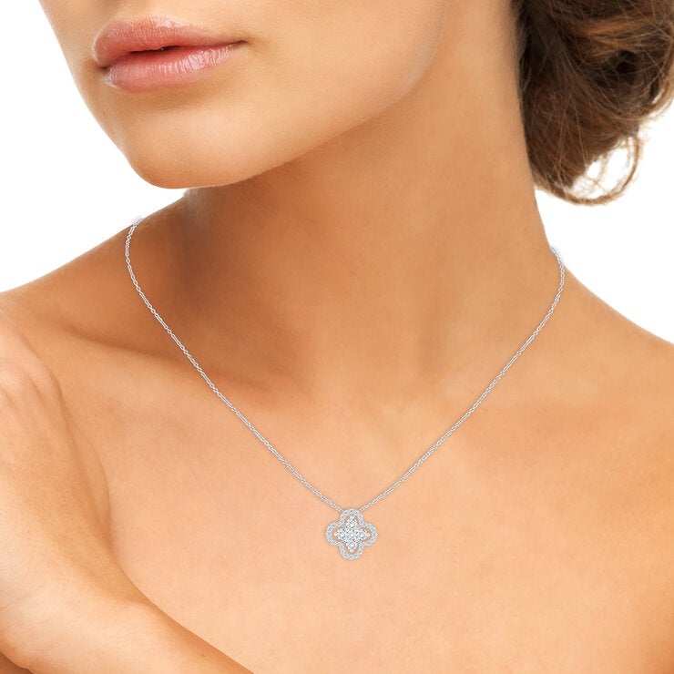 Dije de Diamantes, 0.30 ctw, Oro Blanco 14K Dije de Diamantes, 0.30 ctw, Oro Blanco 14K