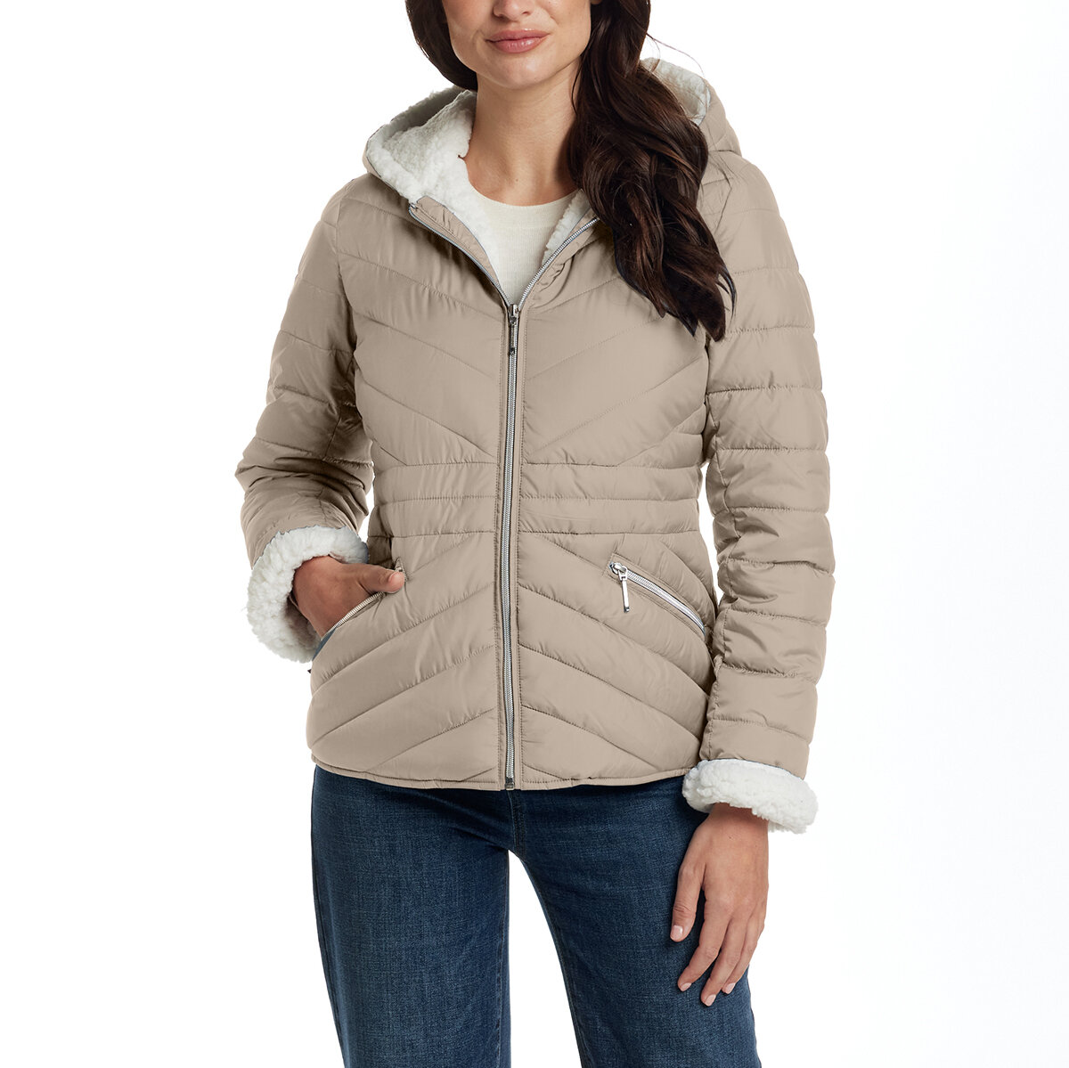 Weatherproof Chamarra para Dama Café Chica