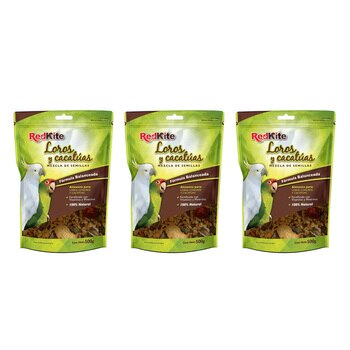 RedKite Alimento para Loros y Cacatúas 3 pzas de 500gr