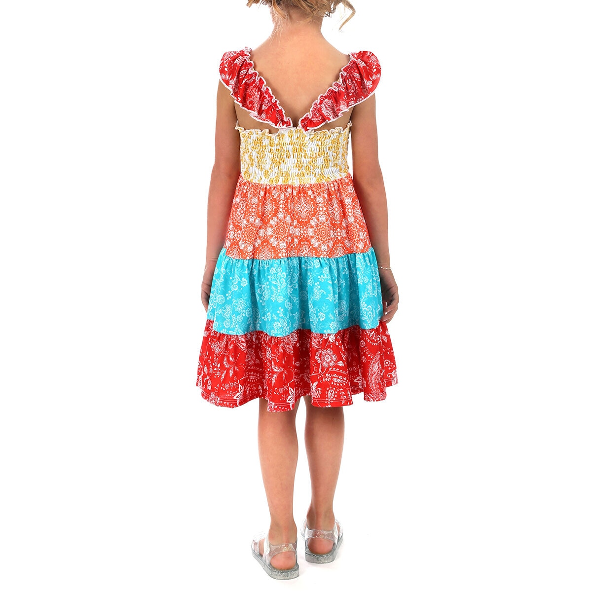 Jona Michelle Vestido para Niñas Amarillo 5 Años