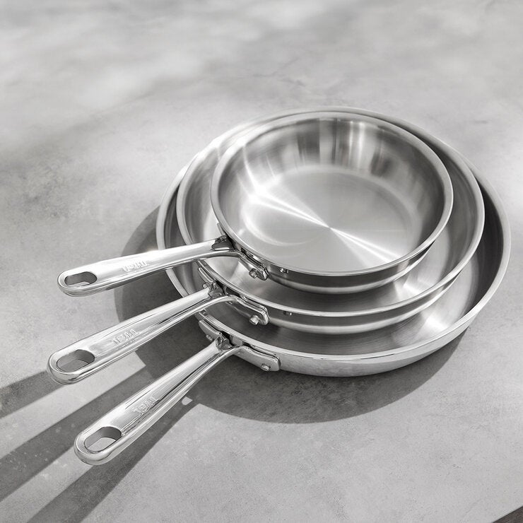 T-Fal Batería de Cocina de Acero Inoxidable Tri-Ply, 12 Piezas T-Fal Batería de Cocina de Acero Inoxidable Tri-Ply, 12 Piezas