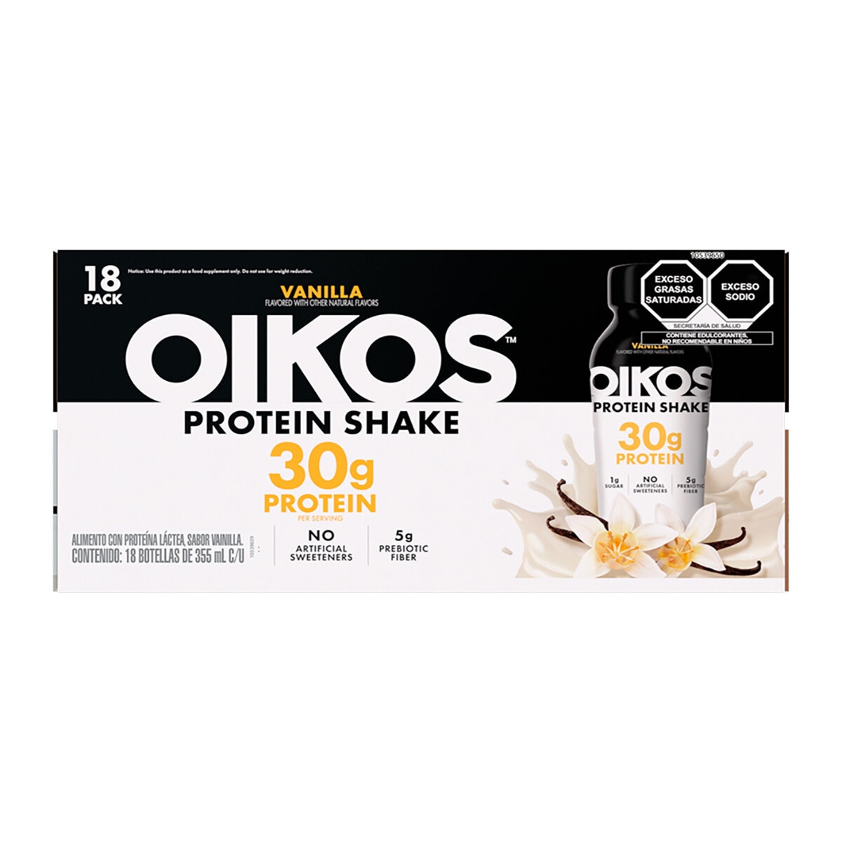 Oikos Bebida con 30 g de Proteína 18 pzas de 355 ml