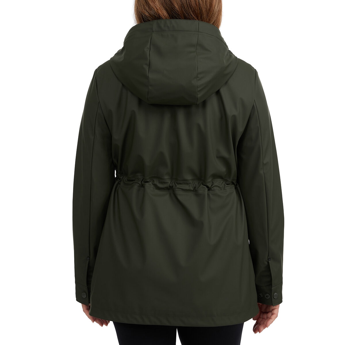 Teddi Rose Chamarra impermeable para Dama Verde Grande
