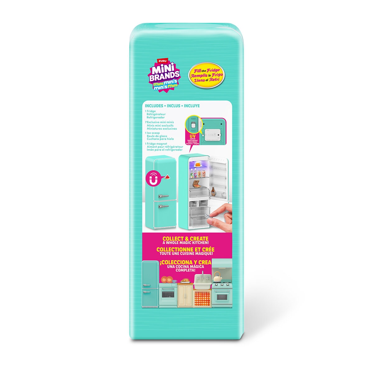 Zuru Mini Brands, Llena el Refri juego con 3 Capsulas Sorpresa