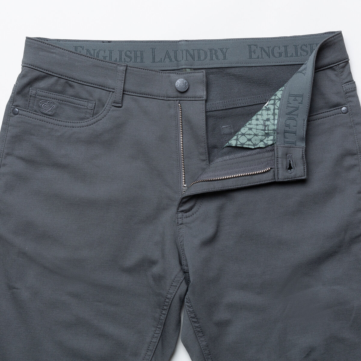 English Laundry Pantalones para Caballero gris 30 x 30