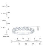 Anillo, 0.50ctw Diamantes, de Oro Blanco 14K