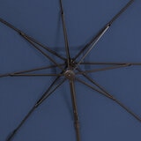 SunVilla, Sombrilla Cuadrada con Poste Lateral de 3 m x 3 m