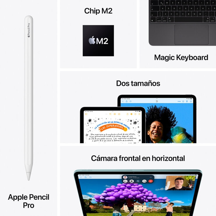 Apple iPad Air 13" Wi-Fi + Cellular 256GB Morado Apple iPad Air 13" Wi-Fi + Cellular 256GB Morado
