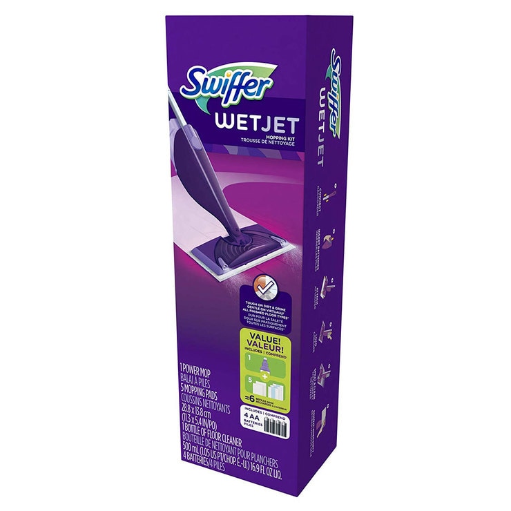 Trapeador Swiffer Wet Jet Power Kit de Inicio 4 Piezas Costco México