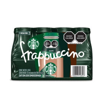 Starbucks Café Frappuccino 12 pzas de 280 ml Starbucks Café Frappuccino 12 pzas de 280 ml