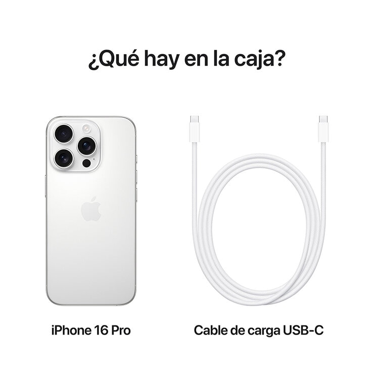 Apple iPhone 16 Pro 512GB Titanio Blanco Apple iPhone 16 Pro 512GB Titanio Blanco