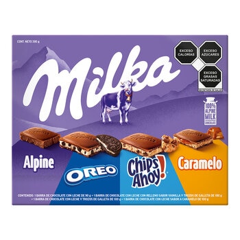 Milka Chocolate Surtido 4 pzas de 100 g
