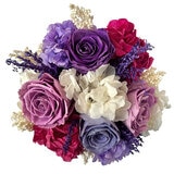 Alive, Bouquet Mix morado, Caja Blanca, Duración 6 Meses. Alive, Bouquet Mix morado, Caja Blanca, Duración 6 Meses.