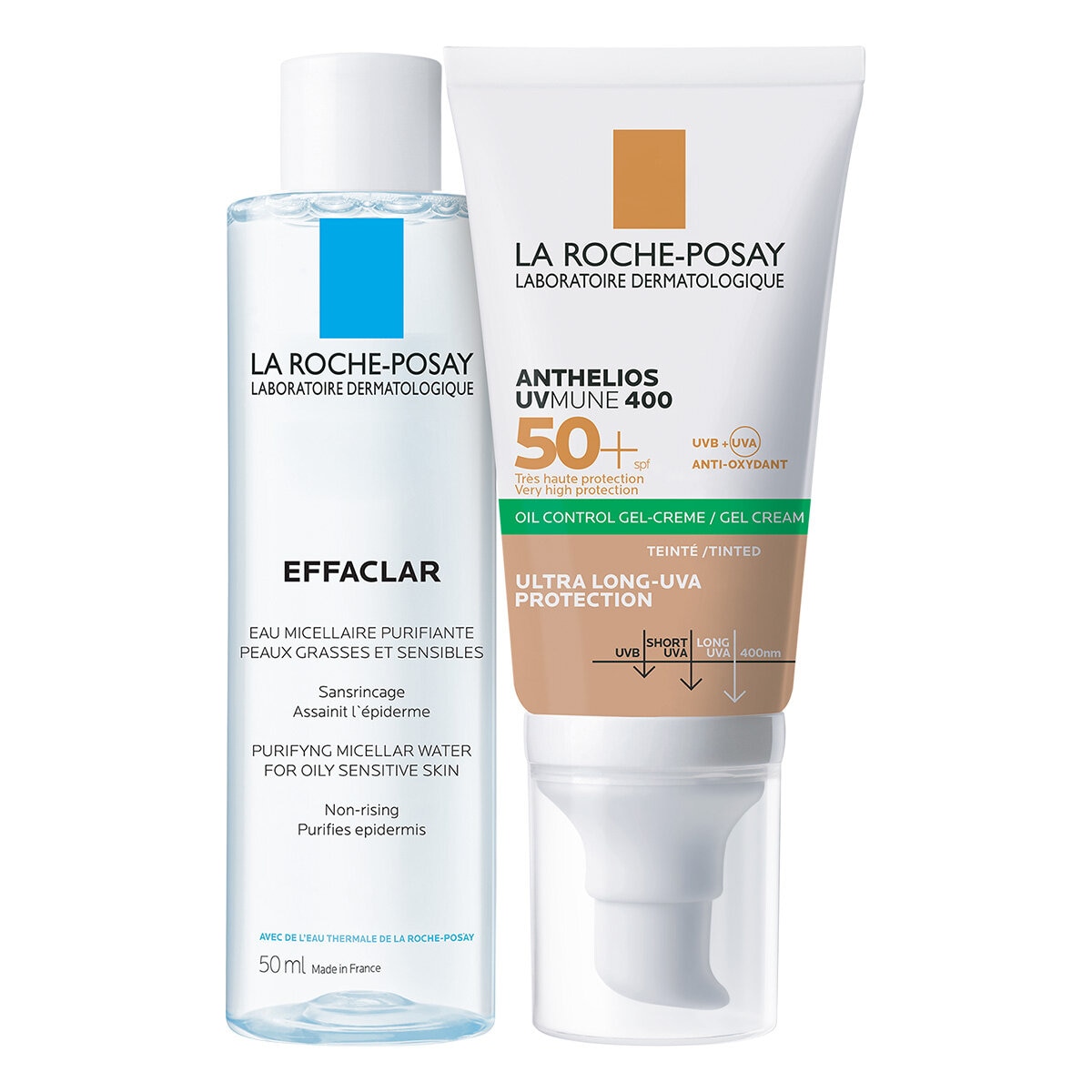 La Roche Posay Pack Anthelios UV Mune Oil Control Gel 50 ml TT + Effaclar Agua Micelar 50 ml