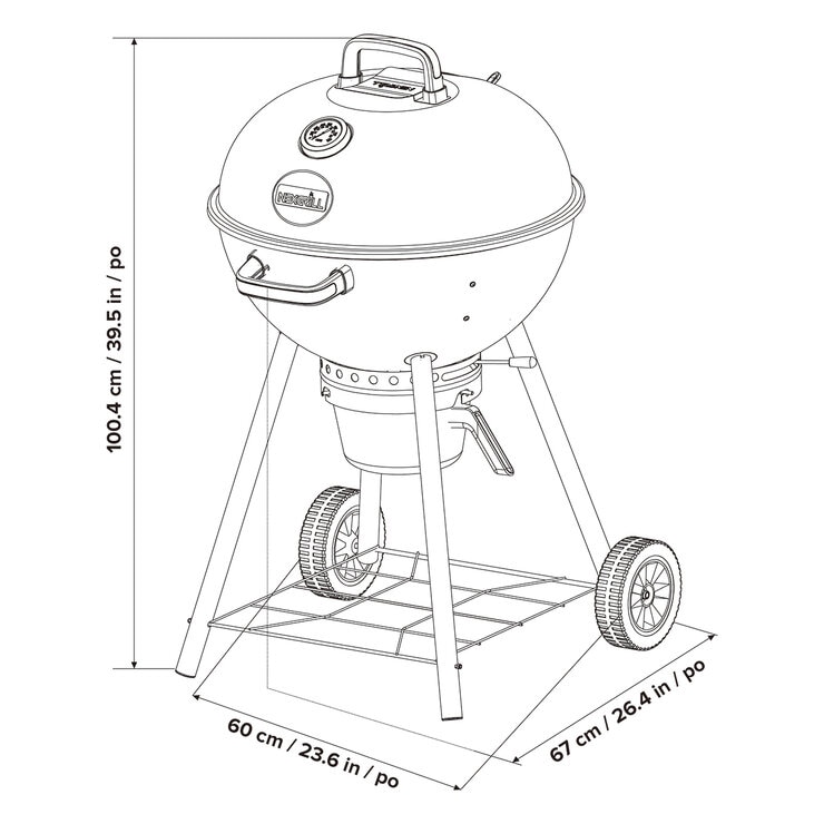 Nexgrill, Asador de Carbón de 22.5"