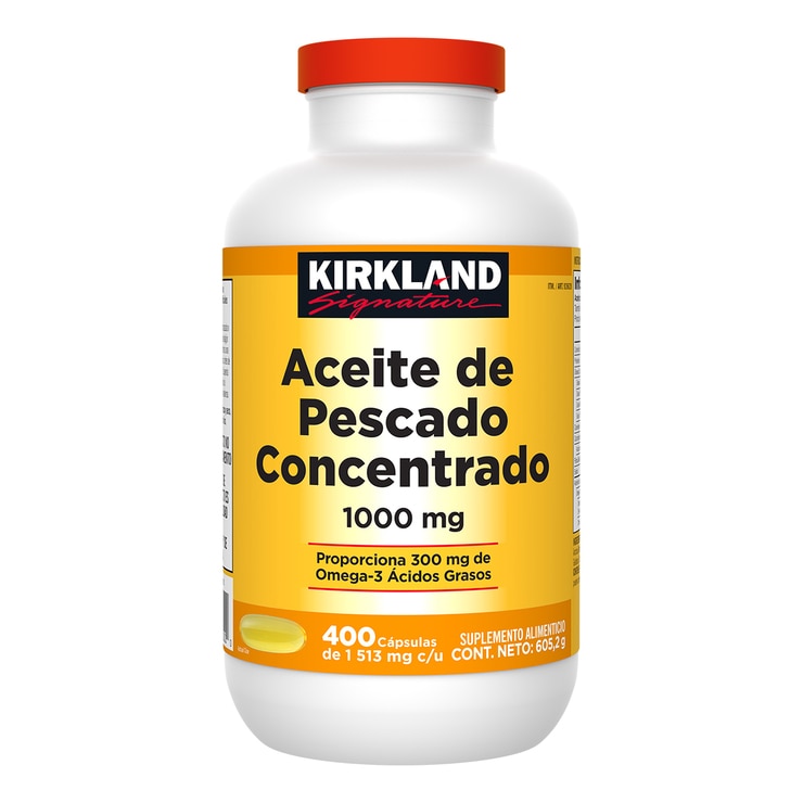 Kirkland Signature Aceite de Pescado 1,000 mg 400 cápsulas Costco México
