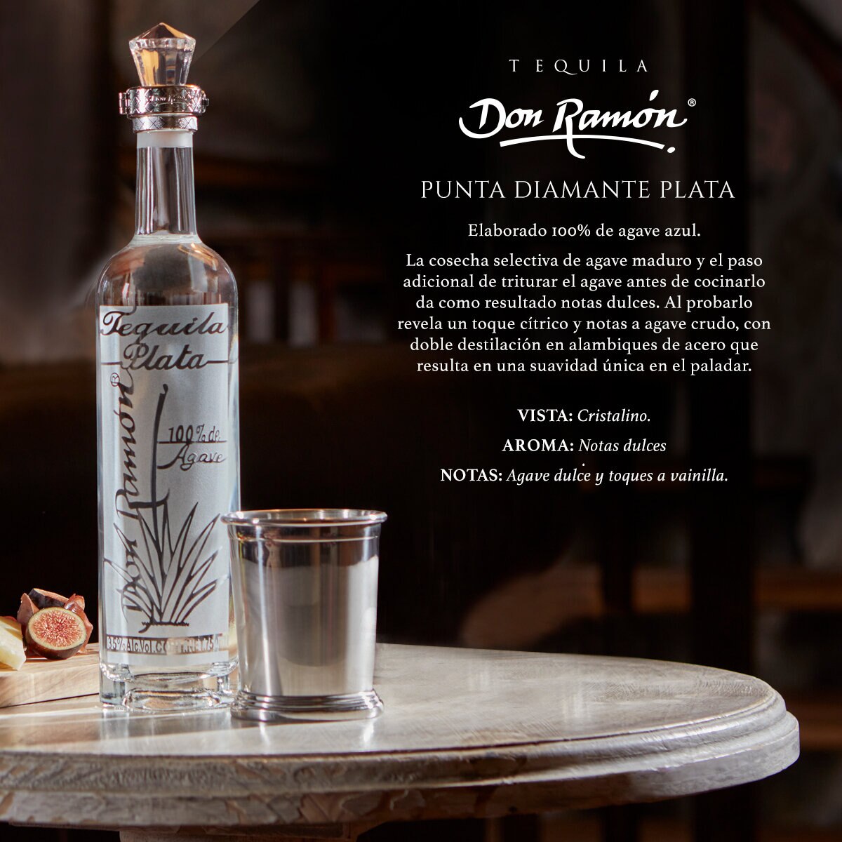 Tequila Don Ramon Plata Plata Punta Diamante 2 de 750 ml