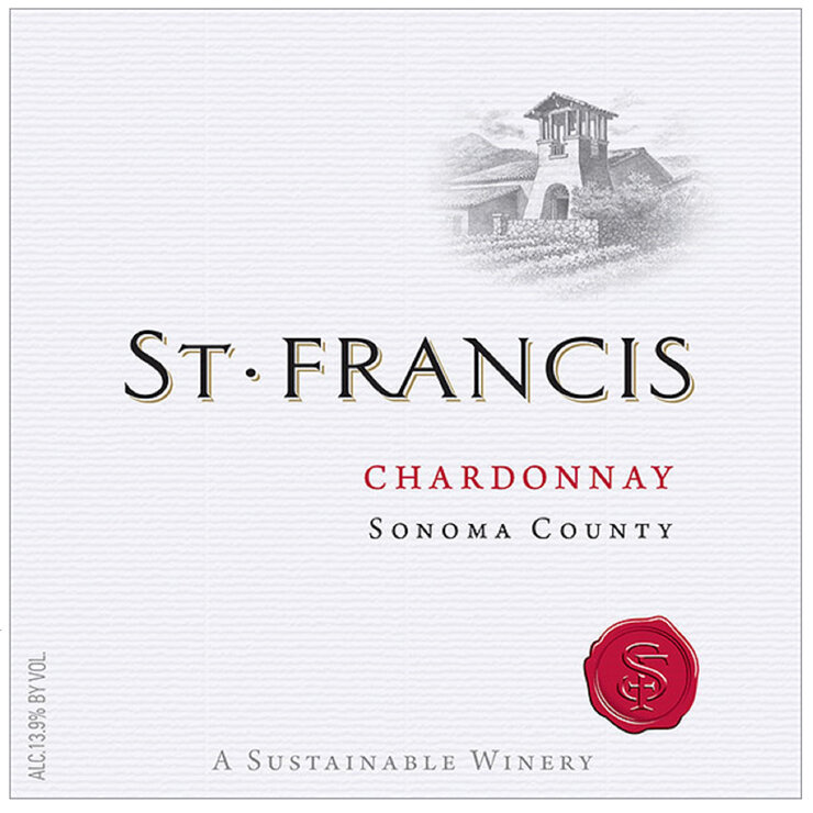 Vino Blanco St Francis Sonoma County Chardonnay 750 ml