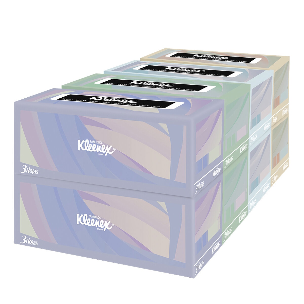 Kleenex Pañuelo Triple Hoja 8 cajas con 100 pzas