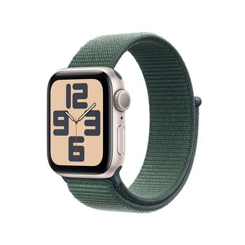 Apple Watch SE 2 (GPS) 40mm Aluminio Blanco Estelar + Correa Deportiva Belcro Verde - Unitalla