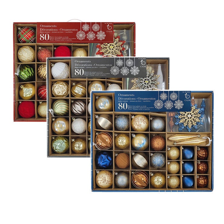 Surtido de Adornos Navideños 80 Piezas - Varios Modelos Surtido de Adornos Navideños 80 Piezas - Varios Modelos