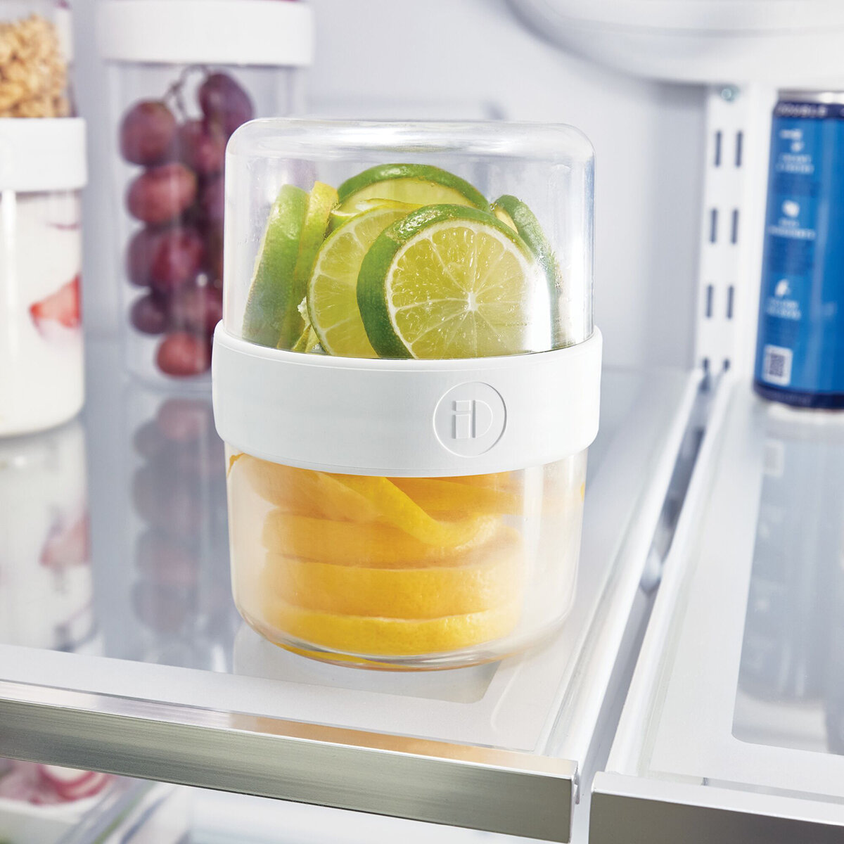 IDesign Juego de 4 Contenedores Apilables para Botanas